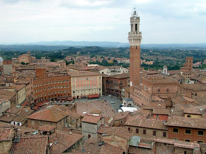 Il centro storico di Siena